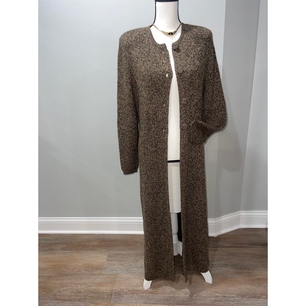 Alpaca Trunk Peru Maxi Alpaca Blend Long Cardigan Sweater Size M